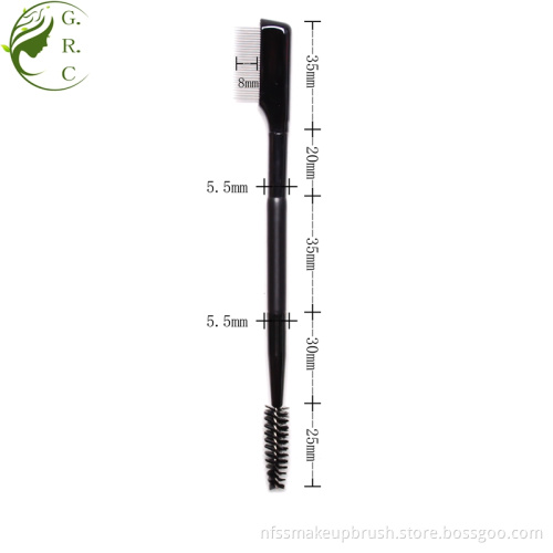 Double Ended Metal Brow Comb Mascara Brush